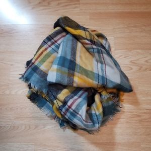 Plaid Blanket Scarf